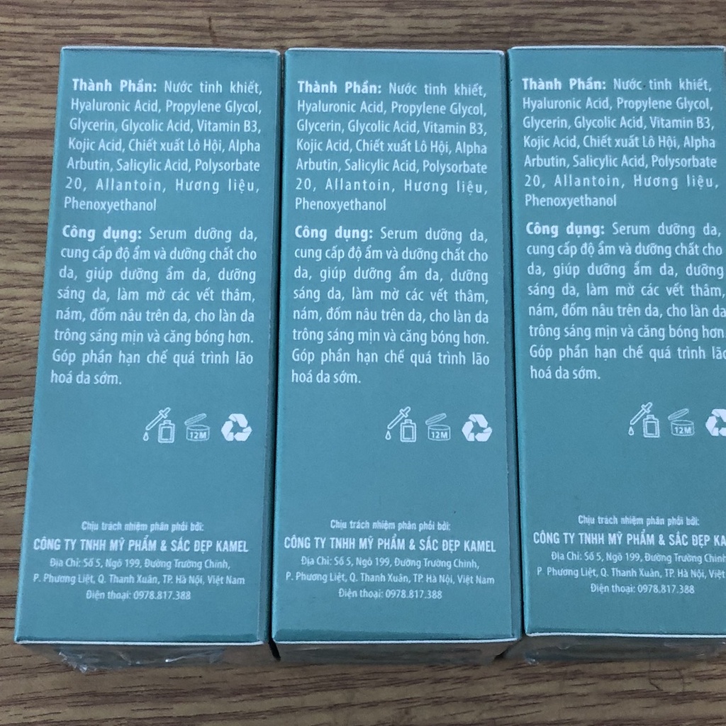 Kamel serum trắng da mờ thâm treatment bright 50ml