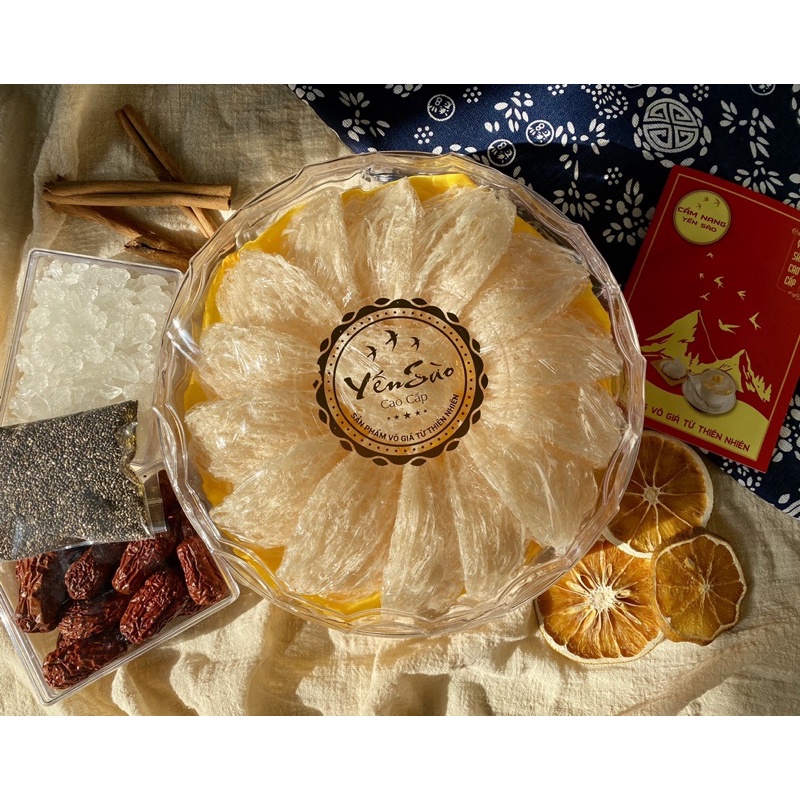 Yến tinh chế nguyên chất - 30g, 50g, 100gr (tặng kèm táo đỏ, hạt chia, đường phèn)