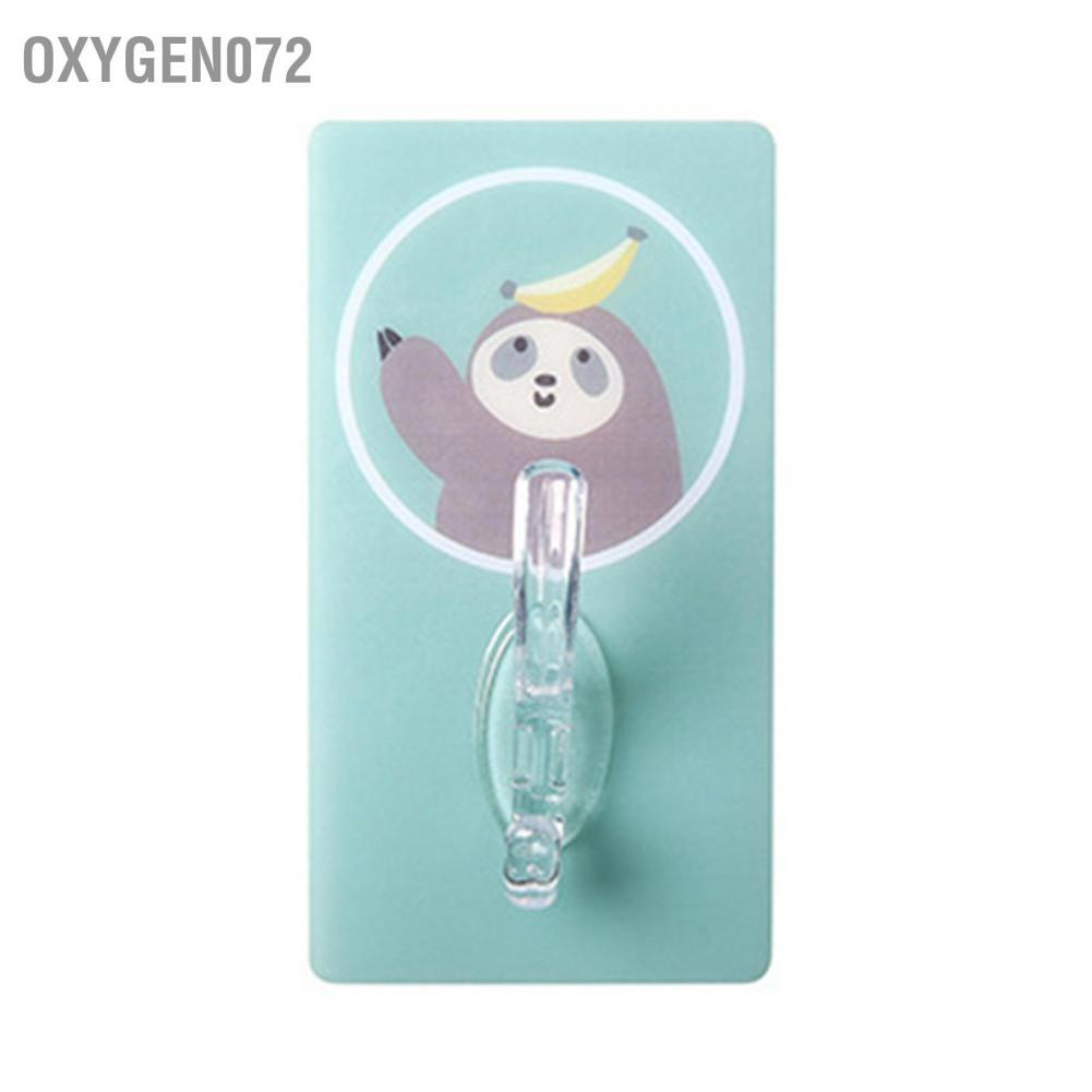 Oxygen072 Cute Hooks Wall Mounted Strong Stickiness Multi Layer Structure Adhesive for Kitchen Bathroom Living Room