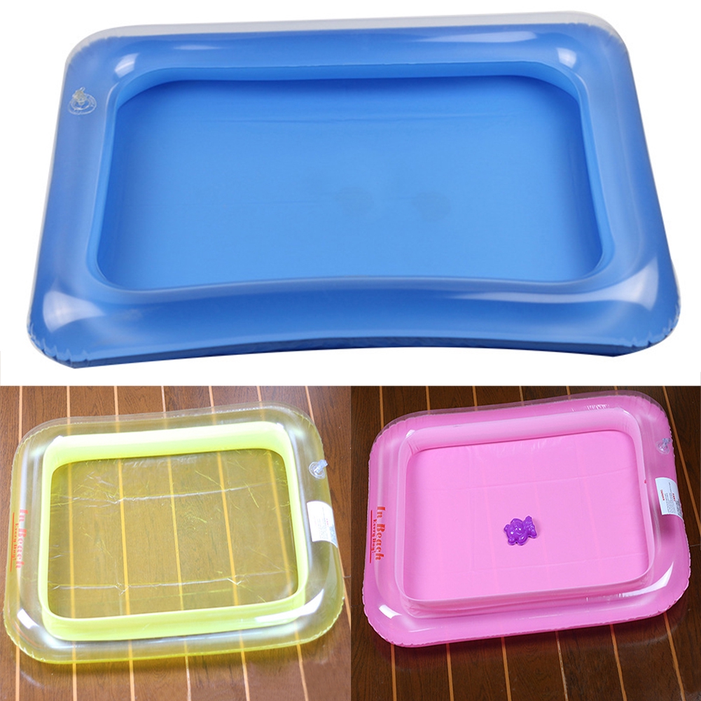 Kinetic Moving Sandbox Blow Up PVC Play Inflatable Tray Motion Sand Pits Children