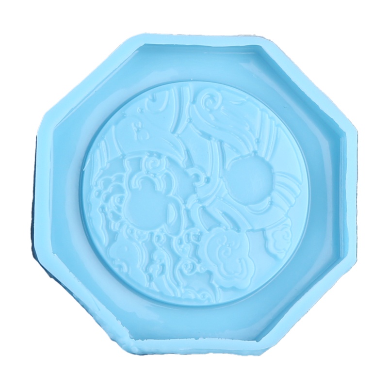 Sa Khuôn Silicone Làm Đế Lót Ly Bằng Epoxy Resin Pha Lê Hình Totem Năm Mới DIY