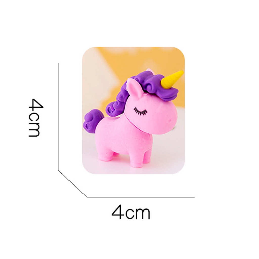 Cục Tẩy Hình Kỳ Lân 3D Dễ Thương Cho Trẻ Em