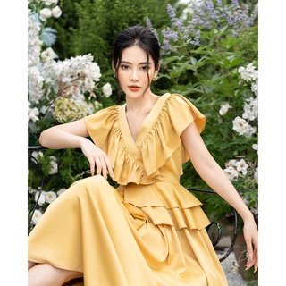 Váy đi biển đầm maxi, đầm đi biển lụa nhật cao cấp élodie