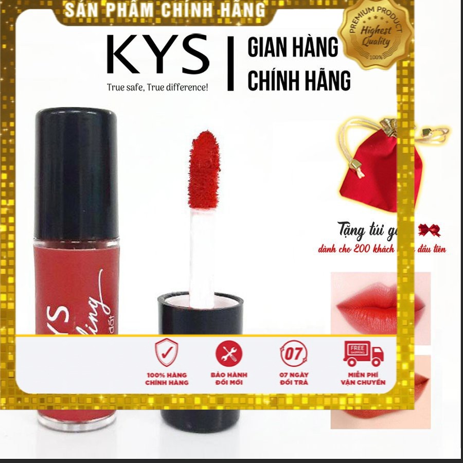 Son kem lì lâu trôi KYS Chocolate Matte Lipstick (phiên bản tester mini 0,8 gram/ cây)