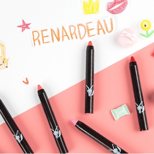 Son bút chì bền màu mịn môi Renardeau Hàn Quốc 2g
