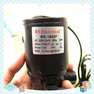 Máy B ƠM nước bể cá RS-1680F, đầu máy B ƠM, máy lọc, máy B ƠM chìm làm quạt điều hoà (25W, 1750L/H)
