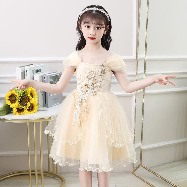 VIP bán hàng trực tiếp tại nhà máy giá rẻGirls váy đầm hè 2021, trẻ em lớn, công chúa tây, yếm bé gái