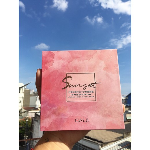 Phấn mắt 16 ô Caiji Sunset impressionsm 16 color eyeshadow No cj2144 NPP Shoptido | BigBuy360 - bigbuy360.vn