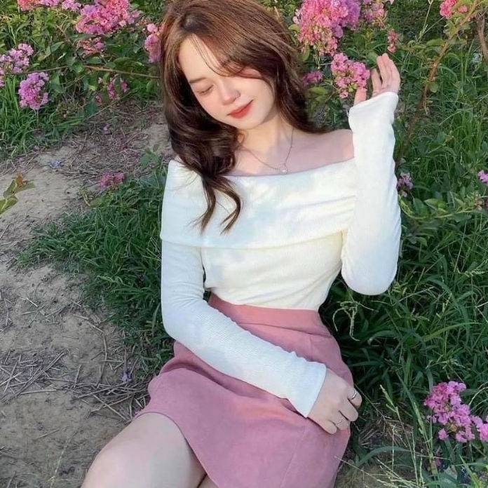 Áo Bẹt vai tay dài siêu Đẹp Sang Chảnh - A001