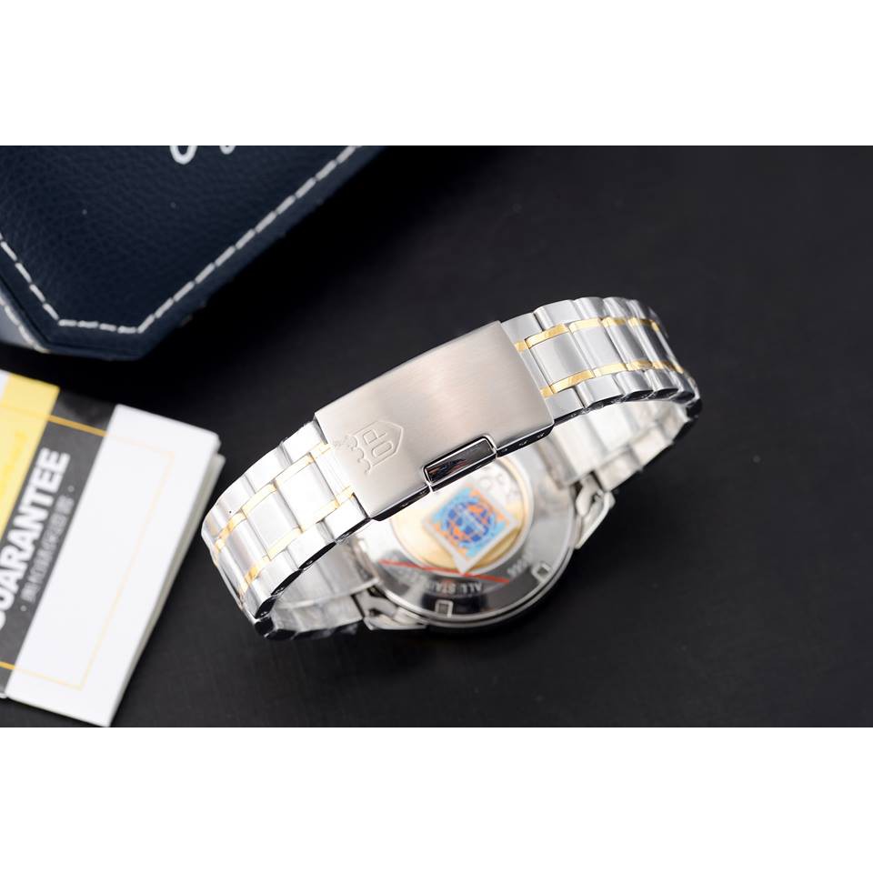 Đồng hồ nam dây kim loại mặt kính sapphire automatic Olym Pianus OP9908-88 OP9908-88