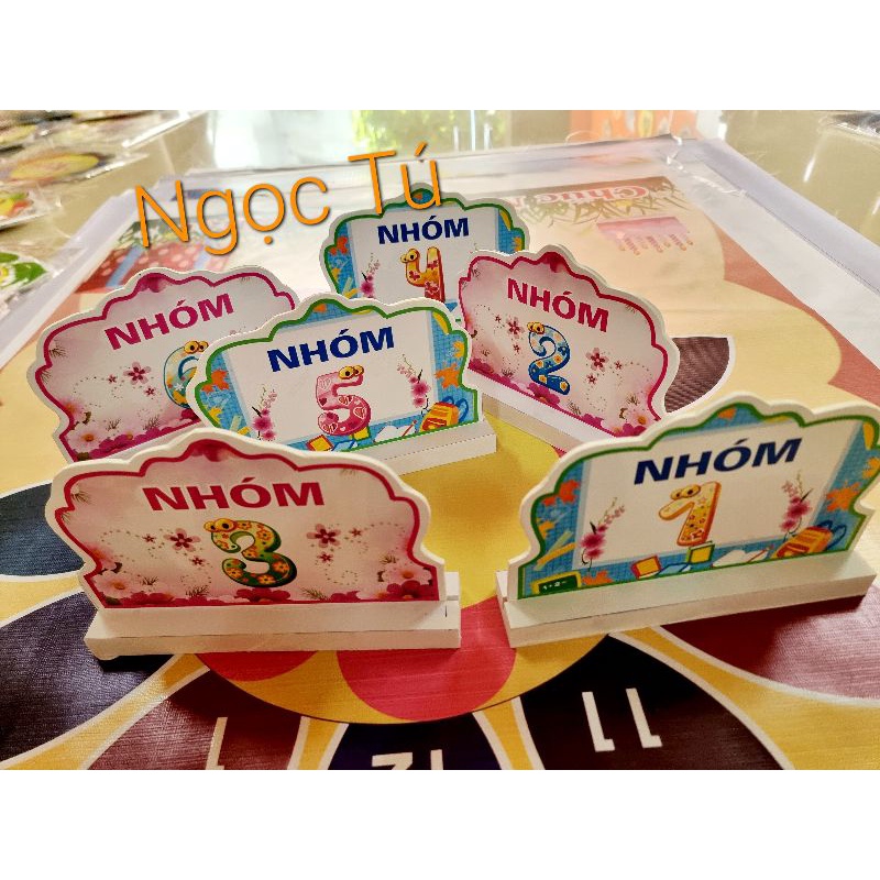 💥BẢNG TÊN NHÓM ĐỂ BÀN A5 - 2 MẶT