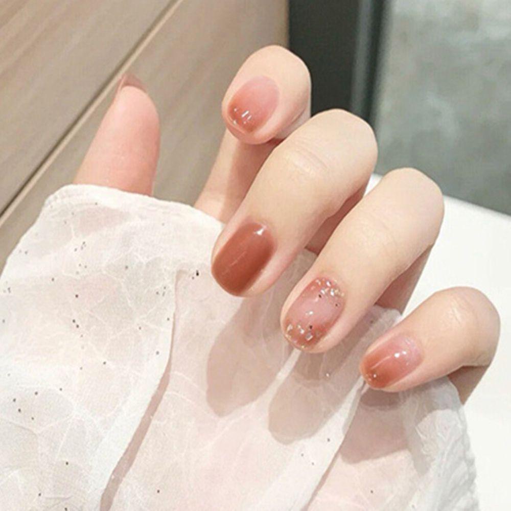 Hộp 1 24 Móng Tay Giả Đính Nơ DIY|Hoa Nhân Tạo Trang Trí