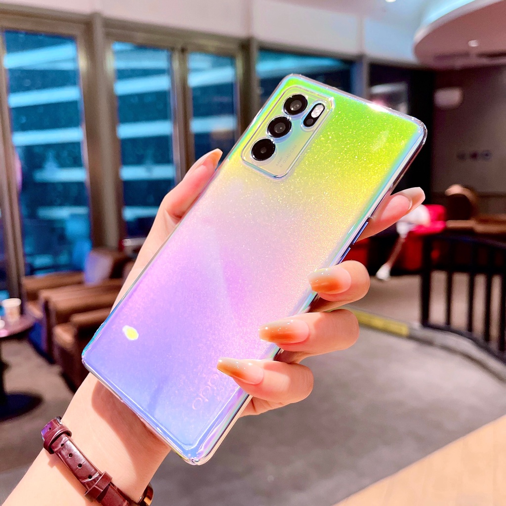 Ôp Điện Thoại pc Cứng Trong Suốt Màu gradient Cho samsung galaxy s21 s20 note20 10 plus ultra a31 a51 a71 a21s a12 a02s a32 a22 Ốp