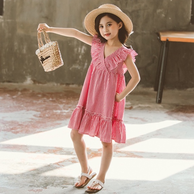 Váy đầm cho bé gái lớn size đại kiểu dáng công chúa VL68 Size 120-160 20-40 kg thời trang trẻ em hàng quảng châu