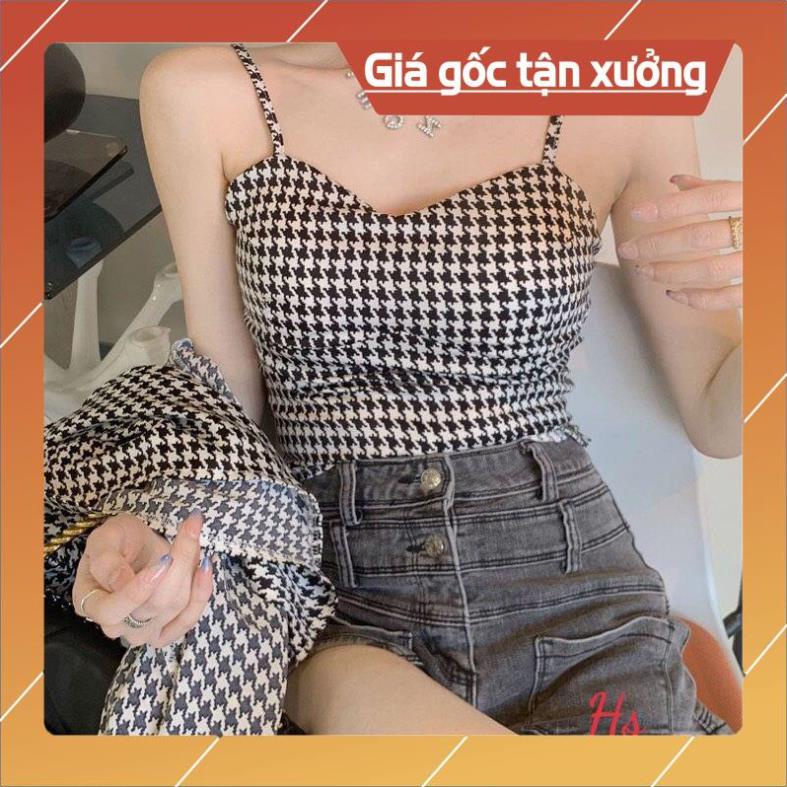 - Hàng cao cấp Bộ Áo Sơ Mi Áo 2 Dây Kẻ Ô Vuông ,Áo Khoác Nữ Kèm Áo Ngắn X078