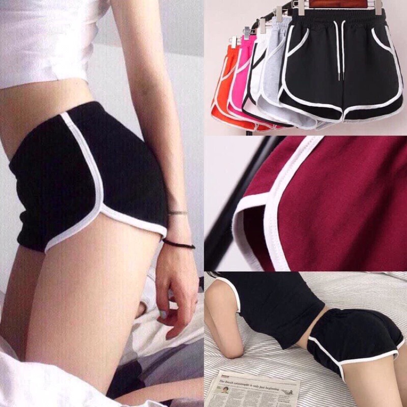 Quần short nữ Fmstyle đùi mặc nhà thể thao chất thun xịn đi chơi tập gym 220312001