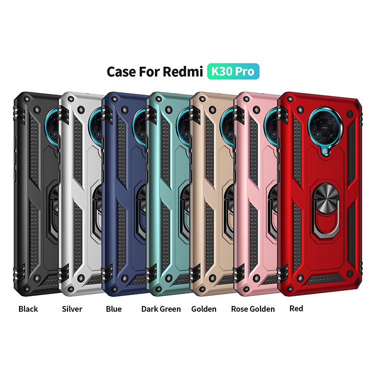 Ốp điện thoại kiểu giáp chống sốc chống rơi có giá đỡ cho Xiaomi Redmi K30 Pro K30 K20 Pro K20