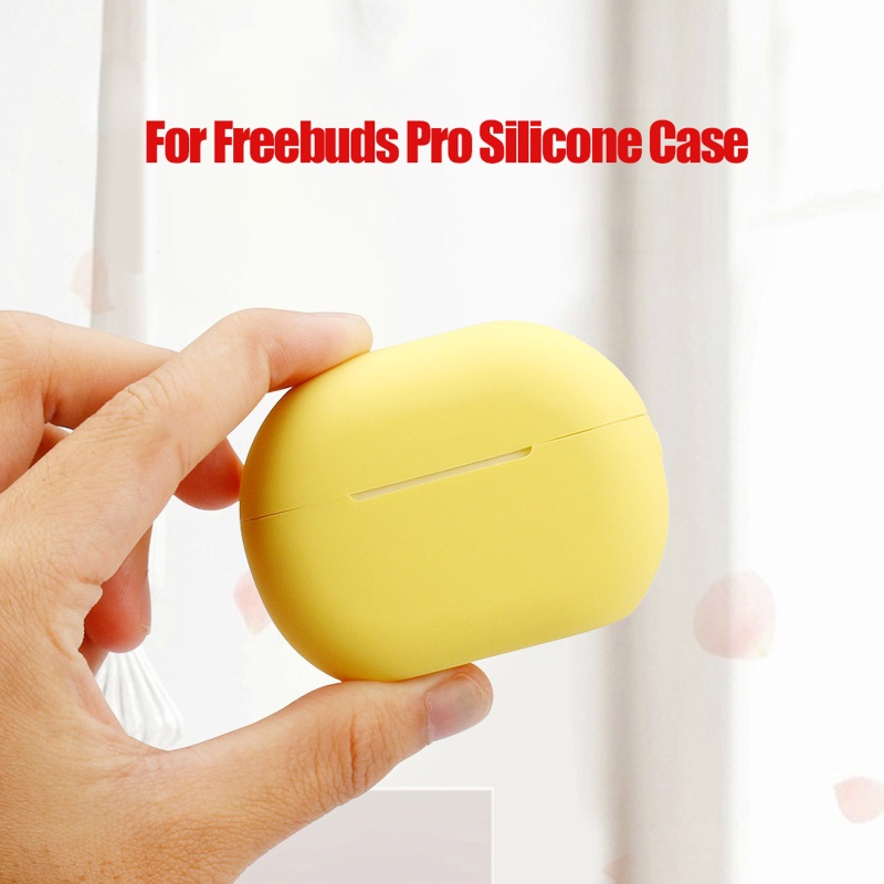 Vỏ Bảo Vệ Hộp Sạc Tai Nghe Hua-wei Freebuds Pro TWS Có Thể Đứng Đứng Bằng Silicon Chống Bụi