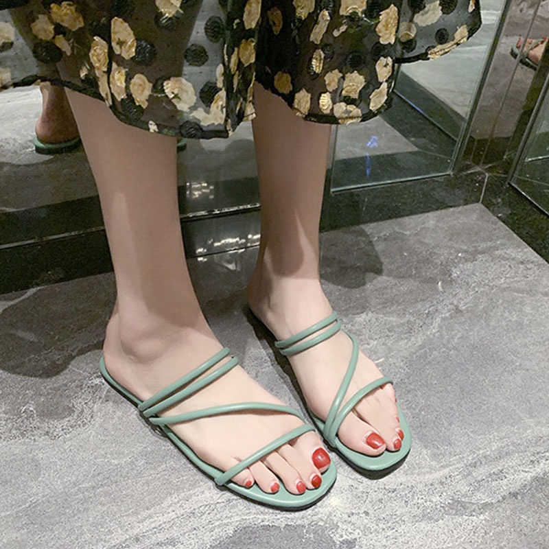 Dép đế bệt XIELUAIZTA quai chéo thời trang sành điệu dành cho nữ