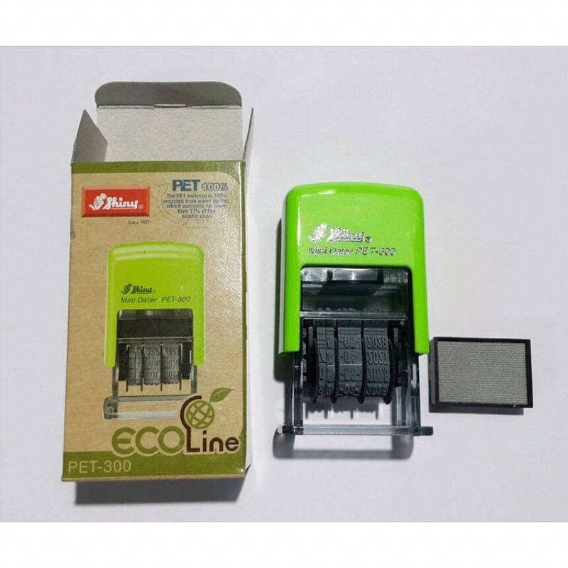 Combo dấu date/ Ngày tháng năm Mini PET-300 số cao 3mm đóng trên mọi chất liệu