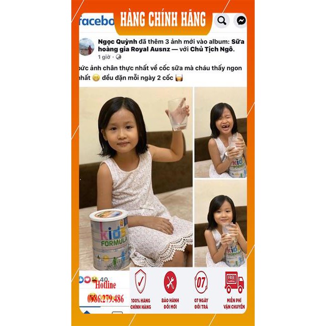 Sữa Hoàng Gia Úc Kids Formula 900g Date 2025