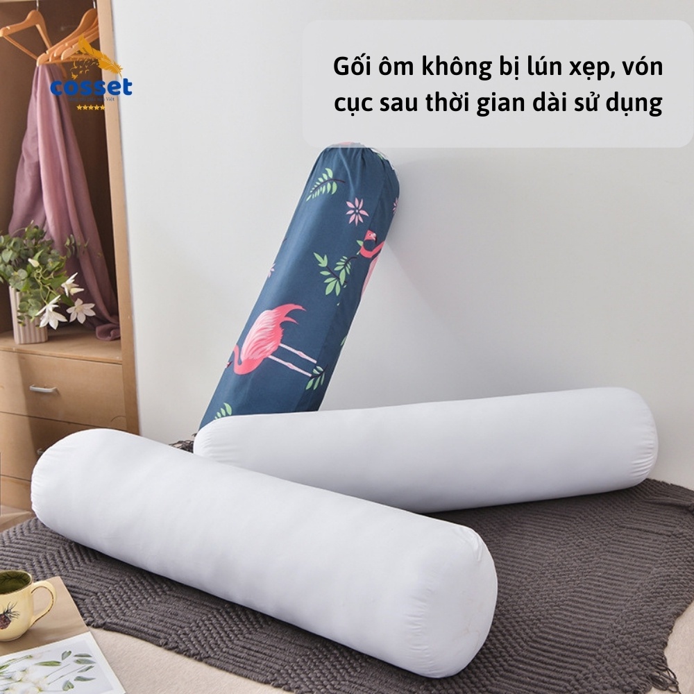 Ruột Gối Ôm COSSET Lite - Trắng, Gối Cao - Ruột Gối cotton màu trắng cao cấp có size cho trẻ em