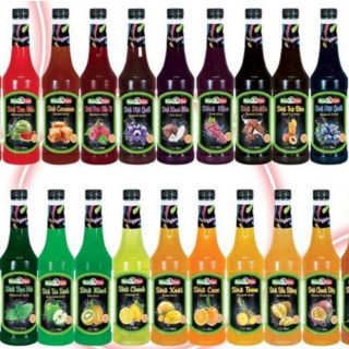 Siro Golden Farm chai 700ml với nhiều mùi hương