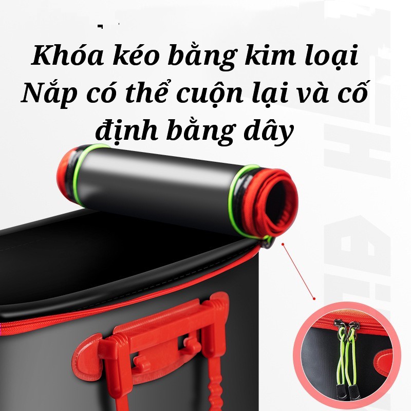 Thùng Đựng Cá_ Đại Lý Đồ Câu Cá Túi Đựng Cá Đi Câu Gấp Gọn Chất Lượng Cao BENNOU Đồ Câu Cá