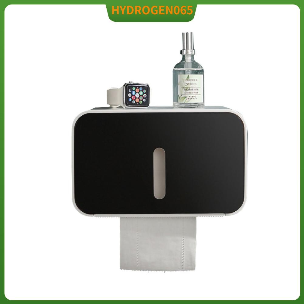 Hộp Khăn Giấy Vệ Sinh Giá đỡ giấy vệ sinh treo tường PS ABS Hộp lưu trữ khăn không thấm nước Phụ kiện phòng tắm Hydrogen065