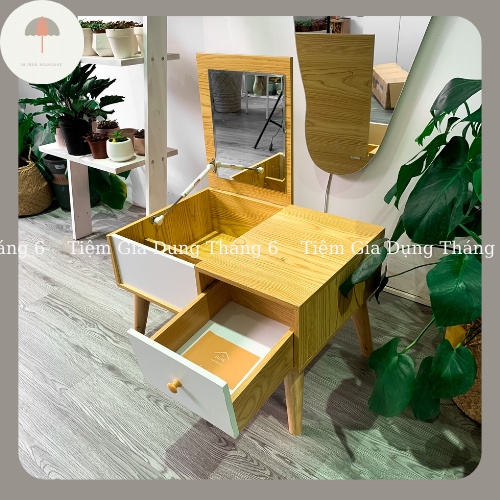 🎁 Miễn Ship 🎁 Bàn Trang Điểm Ngồi Bệt, Bàn phấn có gương mini gỗ MDF cao cấp chịu lực cao