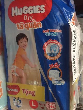 Tã Quần Huggies L36(Tặng khay ăn)