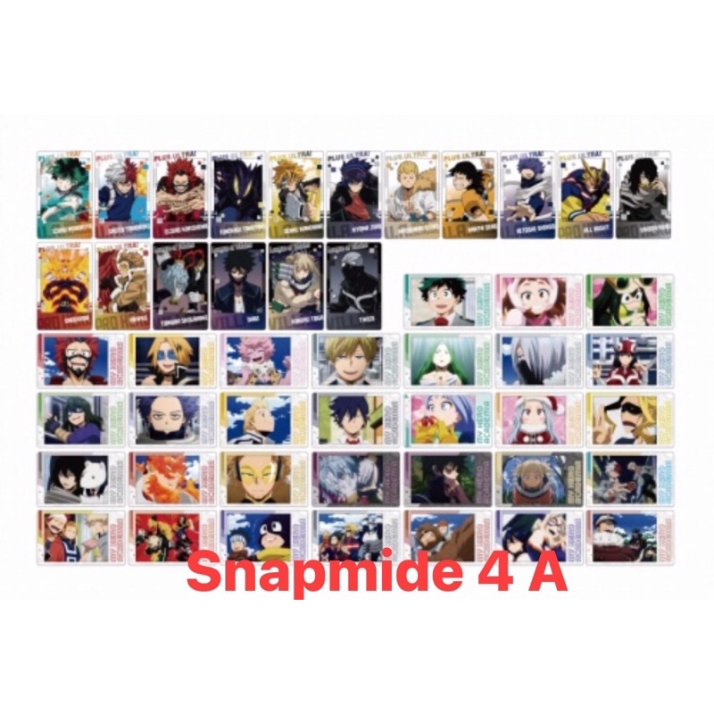 Thẻ nhân phẩm neon collection và snapmide mha my hero academia Nhật Bảno