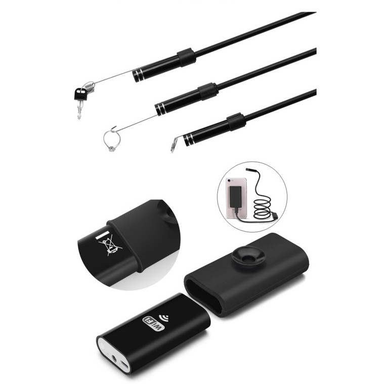 Camera Nội soi không dây thế hệ mới phát Wifi độ nét chuẩn HD720p dài 3m