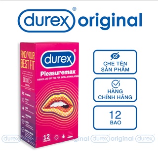 Bao cao su Durex invisible condom latex pleasure max siêu gân bcs Extra Sensitive freesize tiện dụng. thumbnail