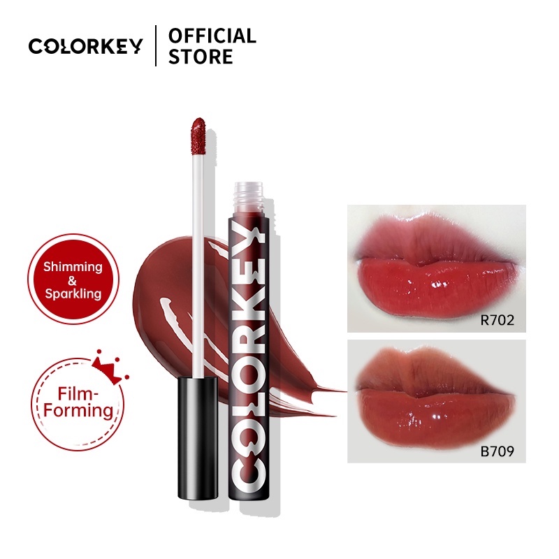 Son bóng Colorkey 1.7g dạng lỏng lâu trôi màu sắc tươi sáng chất lượng cao