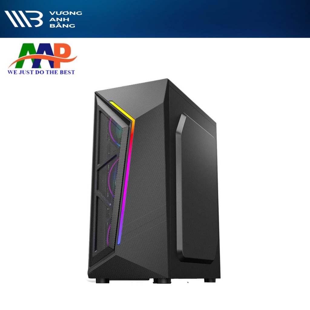 CASE AAP PLUS GAMING LED RGB Vỏ Máy Tính Bàn PC (Hông trong suốt)