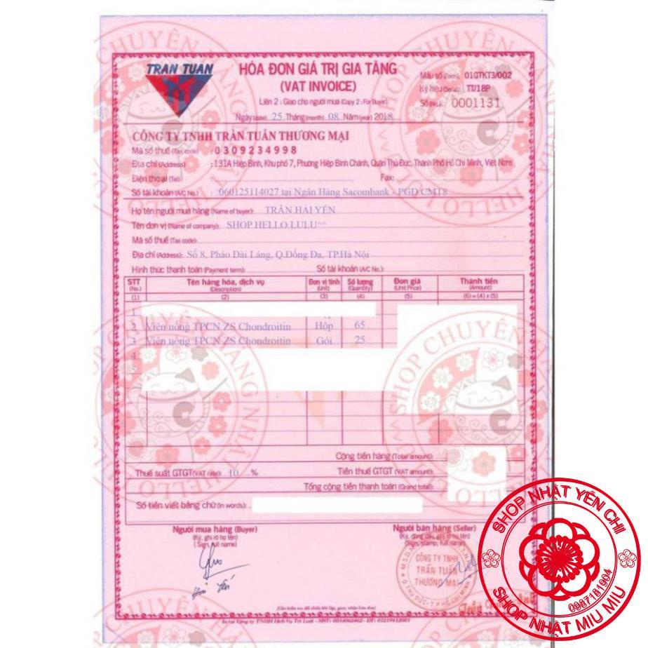 Viên uống hỗ trợ xương nhện, xương khớp ZS Chondroitin 270v