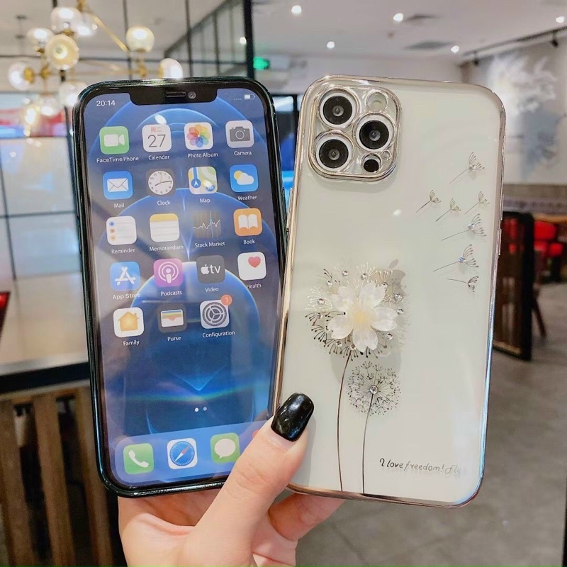 Ốp Silicon đính đá bồ công anh ip7p/Xs/Xsmax