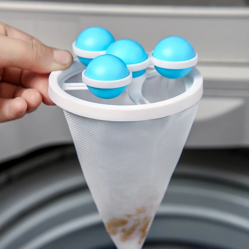 Dụng cụ lưới lọc tóc/ túi lưới giặt đồ tiện dụng cho máy giặt