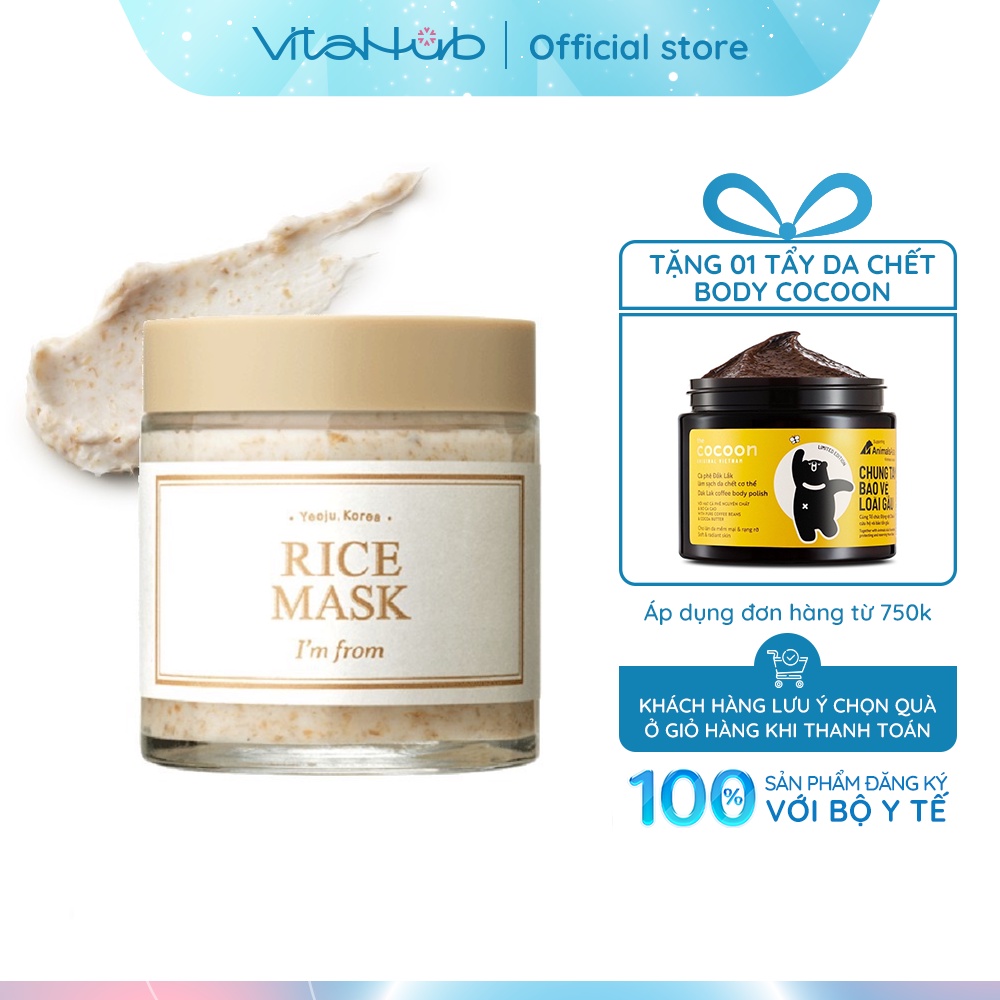 Mặt nạ gạo I'm From Rice Mask 110g