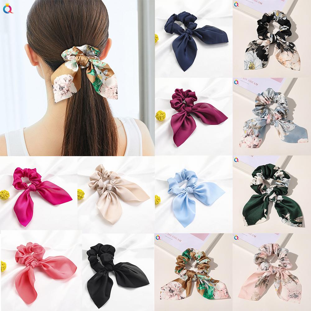 Dây Cột Tóc Co Giãn Đính Nơ Xinh Xắn Cho Nữ