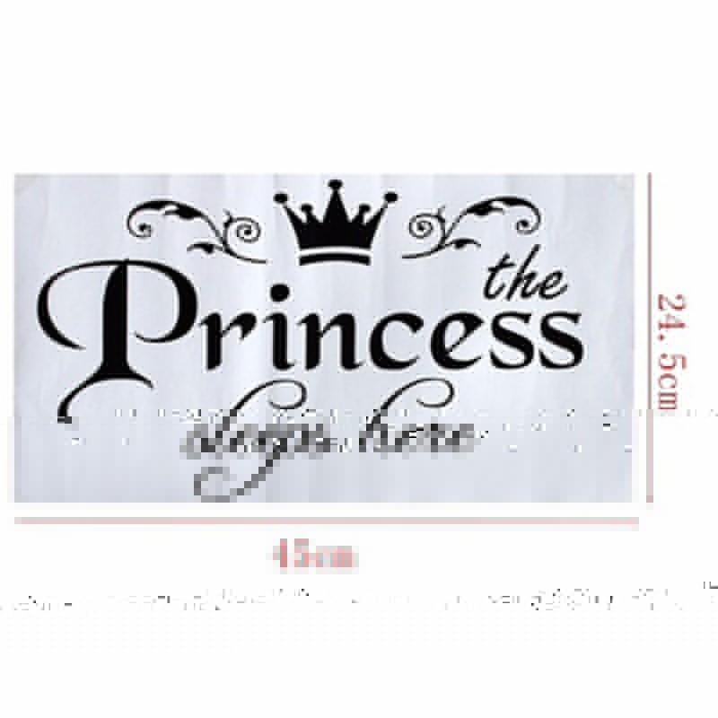 Decal dán tường Princess Sleeps Here