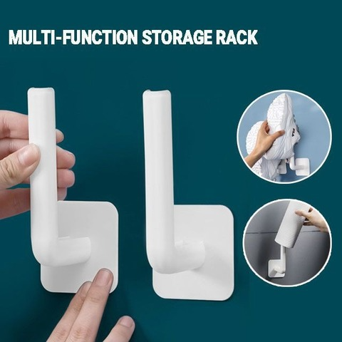 Giá đỡ dán tường giữ cuộn khăn giấy đa năng cho nhà bếp