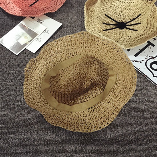 Mũ Cói Đi Biển Chống Nắng Thời Trang Mùa Hè Phong Cách Hàn Quốc Cho Bé