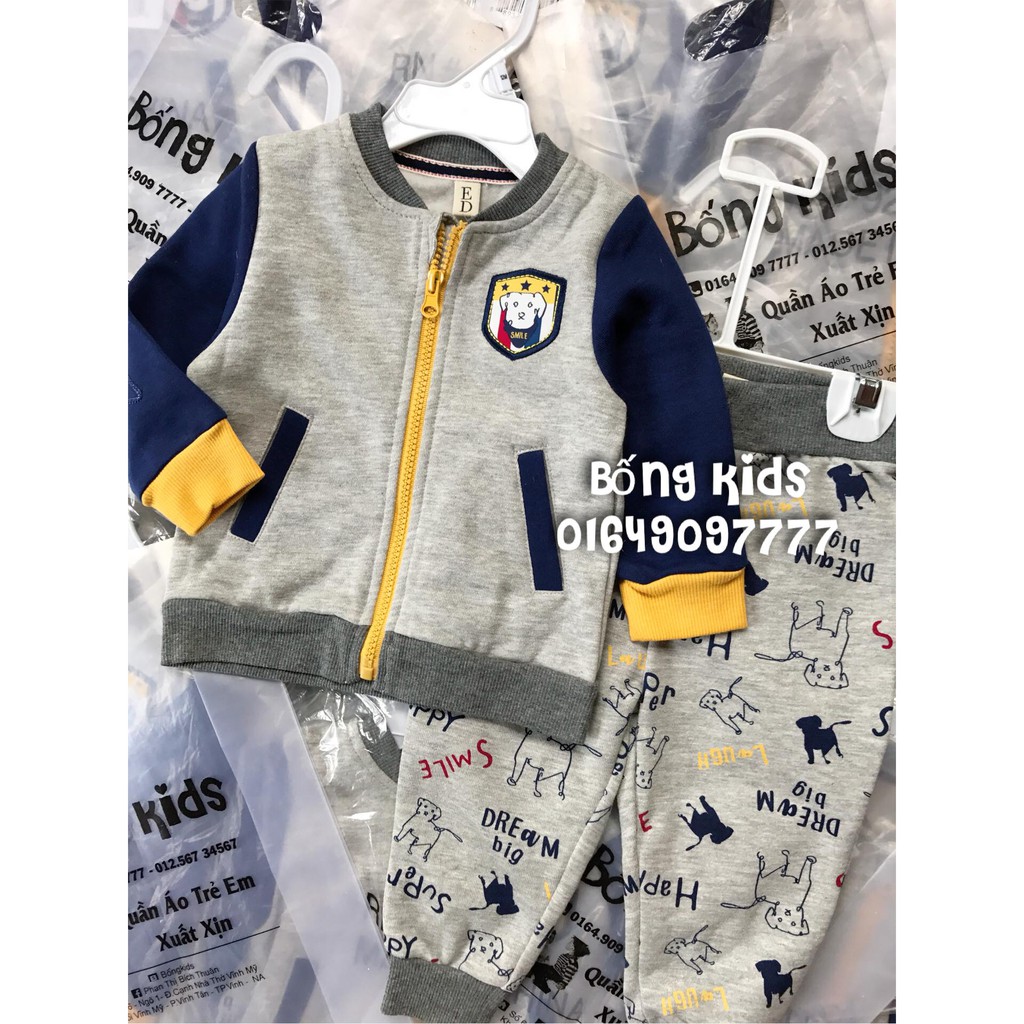 Bộ Nỉ Bé Trai Con Cún EG