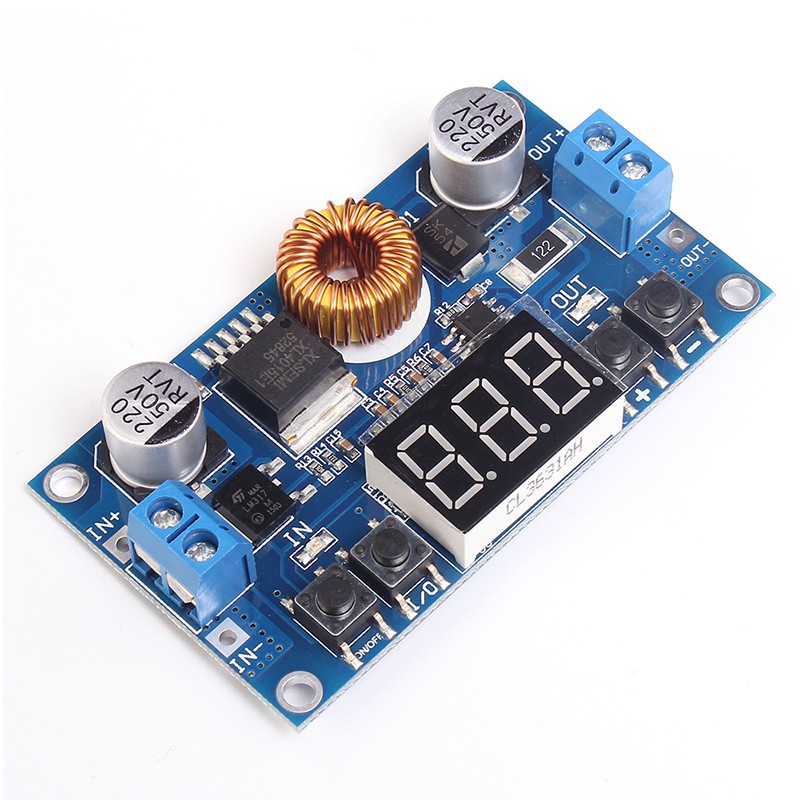 Mô Đun Hạ Áp DC-DC 5-36V Sang 1.2V-32V 5A 75W Có Vôn Kế