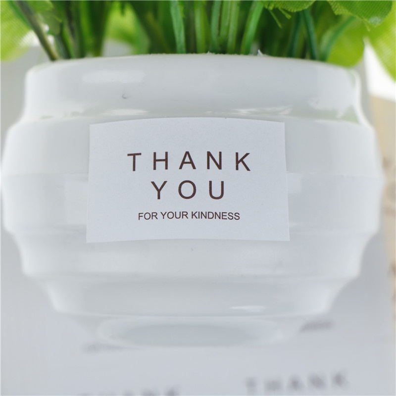 Bộ 10 Tờ 80 / 10 Miếng Dán Chữ Thank You Dùng Làm Quà Tặng