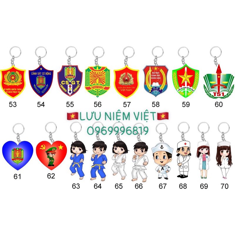 Móc khoá nhựa dẽo logo & ca