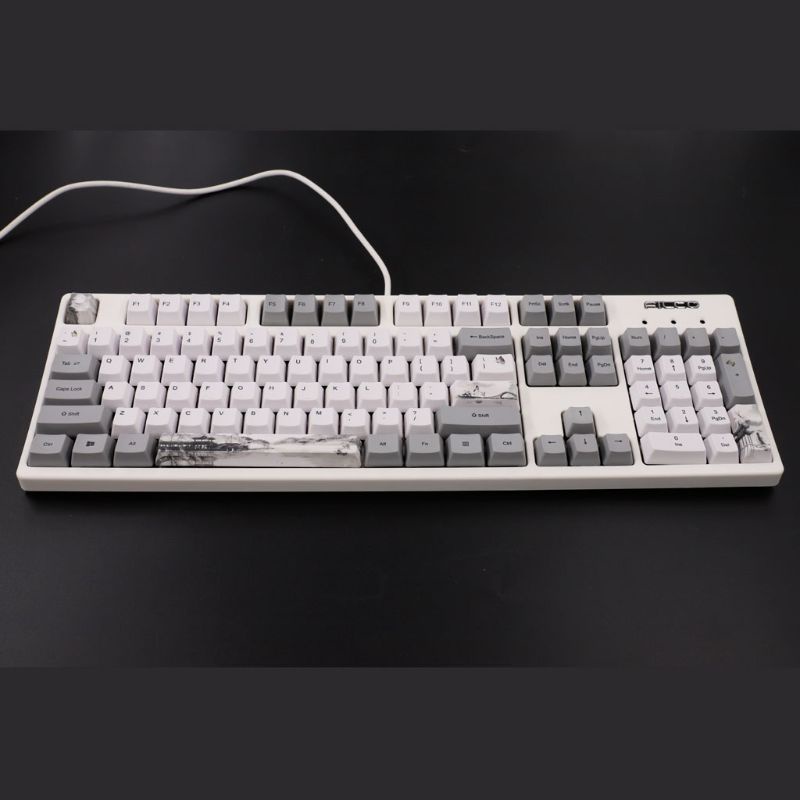 btsg Ink Landscape Keycap OEM PBT ANIS Layout Keycaps Full Set Mechanical Keyboard Keycaps PBT Dye-Sublimation Keycap