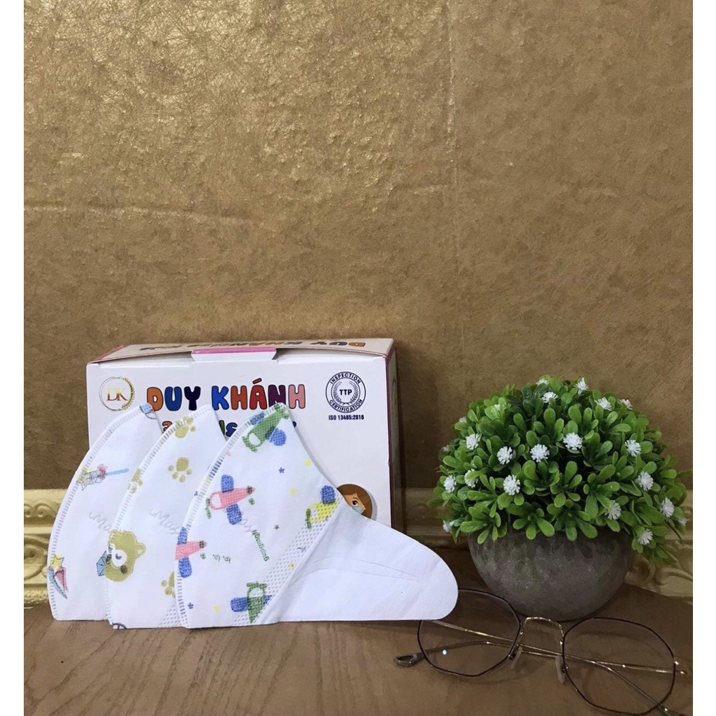 Khẩu trang y tế 3D cho bé Duy Khánh kháng khuẩn hoạt hình cute